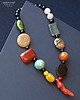 korale Ekskluzywny naszyjnik z mixu minerałów modny elegancki handmade PREZENT lux