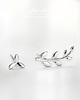 kolczyki srebrne Kolczyki srebrne gałązki + box