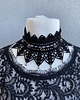 kolie Czarny  koronkowy choker