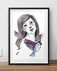 plakaty Plakat - ilustracja WRÓBEL 30x40cm