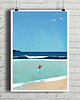 plakaty Poranny surfing - plakat surferski