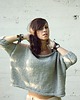 swetry damskie  Sweter oversize handmade