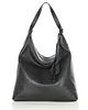 torby na ramię Torebka damska worek hobo bag skóra naturalna - czarna