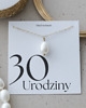 złote naszyjniki Naszyjnik z Perłą, Prezent na 30 Urodziny
