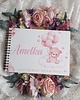 ozdoby na chrzest RÓŻOWY MIŚ PERSONALIZOWANY ALBUM prezent na chrzest