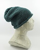 czapki damskie Czapka beanie nerd hipster butelkowa zieleń