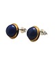 kolczyki srebrne Kolczyki srebrne artystyczne Modern z Lapis lazuli
