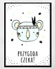 obrazy i plakaty do pokoju dziecięcego przygoda czeka Skandynawski plakat  