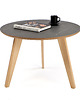 stoliki kawowe Stolik kawowy okrągły ciemny MARMUR 620mm