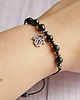 bransoletki z kamieni naturalnych WYSYŁKA 24h - OCHRONNA bransoletka - czarny turmalin, hamsa - czarny sznurek