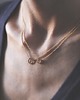 złote naszyjniki 16k Gold Plated Tiny Karma Necklace