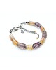 bransoletki wire wrapping Ametrine vol. 5 - bransoletka  bransoletka