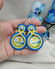 kolczyki soutache Kolczyki słoneczniki, kolczyki kwiaty, kolczyki z słonecznikiem