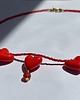chokery Choker z agatem i serduszkami