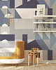 naklejki ścienne do pokoju dziecka Mural dla dzieci Geometry