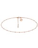 chokery Choker z różowego złota z kuleczkami