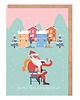 kartki świąteczne Kartka na Boże Narodzenie z mikołajem - "Santa Claus is coming to town"
