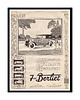 plakaty Plakat Oprawiona stara francuska reklama samochodu BERLIET z 1922 r