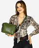 torby na ramię Torebka skórzana crossbody listonoszka dwie komory - MARCO MAZZINI militarny