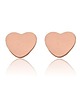 kolczyki srebrne Kolczyki serduszka z różowego złota
