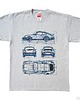 t-shirty męskie koszulka PORSCHE 911 GRAY tshirt