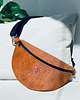 saszetka nerka Nerka / torebka z weluru Mili Belt Bag M - brąz