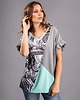 t-shirt damskie Kolorowa koszulka oversize nadruk Dżungla