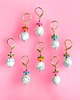 kolczyki z kamieniami HOT TREND : kolczyki : summer collection : howlit 12mm, kolorowa muszla
