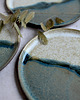 patery i talerze Zestaw 4 talerzy ceramicznych "Morze Norweskie"