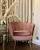 fotele Fotel muszelka glamour Magic Velvet brudny róż