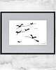 grafiki i ilustracje Oprawiona grafika - Minimalistyczne ptaki (60)