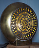 lampy stołowe Lampa okrągła, orientalna- złota, 40,5cm