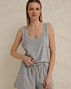 topy damskie Top DEMI gray terry