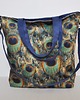 torby na ramię Torba hobo XXL - print pawie pióra