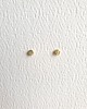 kolczyki z mosiądzu Kolczyki ZEN mini kółeczka 4mm, surowy mosiądz