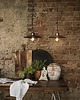 lampy wiszące Lampa wisząca Como 28 cm w kolorze postarzanego srebra