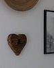 wieszaki Wieszak serce  , podwójny , haczyk rustic