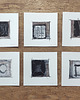 obrazy Zestaw 6 obrazów  20X20 cm wykonany ręcznie abstrakcja