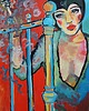 obrazy Obraz olejny do salonu cabaret Liza Minnelli