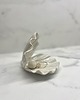 pojemniki na biżuterię Ceramiczna Muszla Muszelka Skarbiec z Perłą na Biżuterię Perłowa Biała