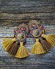 kolczyki soutache Etniczne kolczyki boho z chwostami