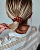 gumki do włosów Gumka jedwabna, scrunchie, frotka copper sunset MINI