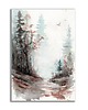 grafiki i ilustracje Akwarela ręcznie malowana "Las"