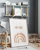 obrazy i plakaty do pokoju dziecięcego Plakat Tęcza z napisem HOME P6
