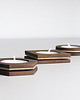 świeczniki i świece Świecznik Tealight drewniany orzech amerykański