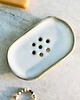 mydelniczki Ceramiczna Mydelniczka - mroźna biel