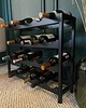 organizery Metalowy stojak na wino Ribera 24