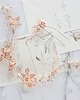 Ślubne ozdoby do włosów Wianek ślubny Flora - morela i rose gold