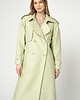 płaszcze damskie Trencz pistacjowy