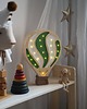 lampy do pokoju dziecka Drewniana lampka Balon Zielony